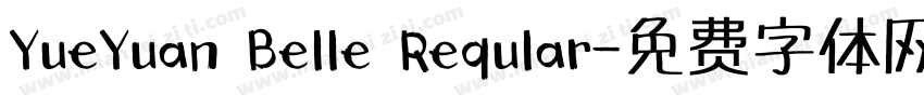 YueYuan Belle Reqular字体转换